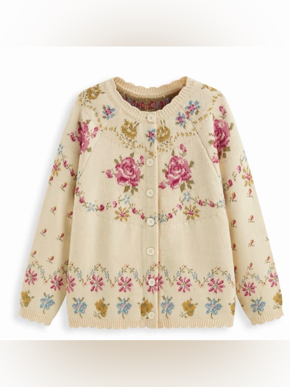 Shop Cider rose floral knit cardigan